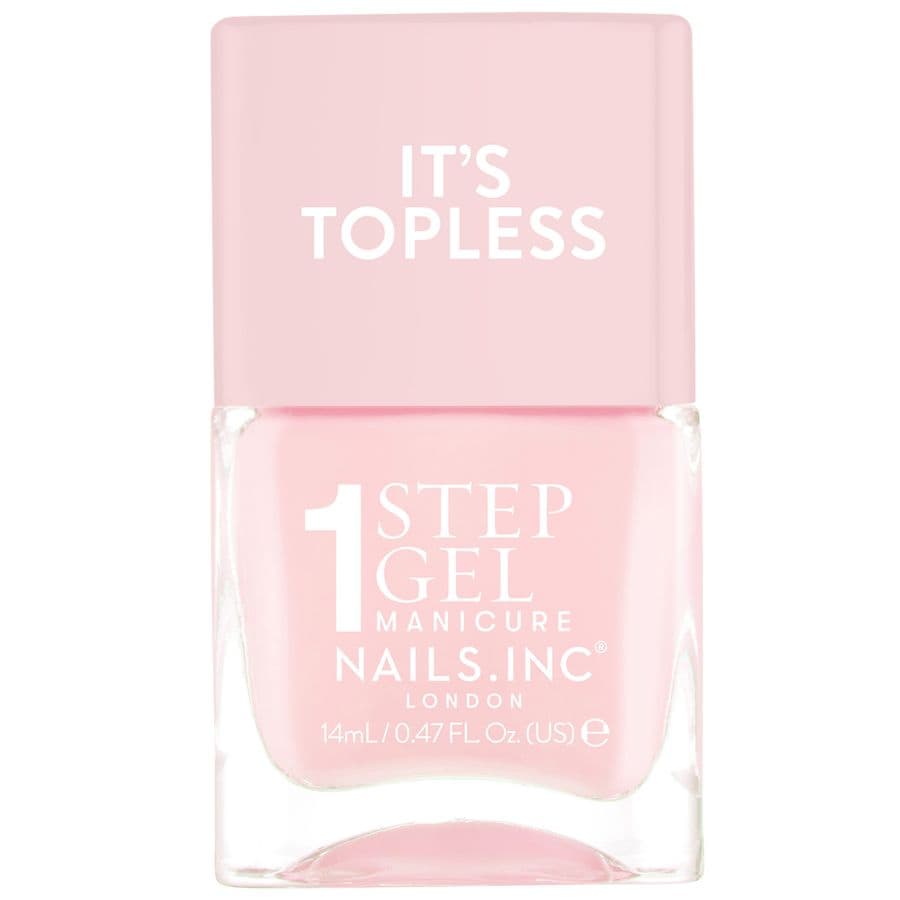 Nails inc It's Topless, 1 Step Gel Manicure Nail Polish Dakota: Light Pink