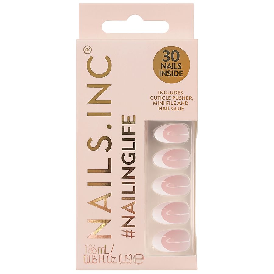 Nails inc #NailingLife Classic French Tip Nails Set It's Giving Gracie