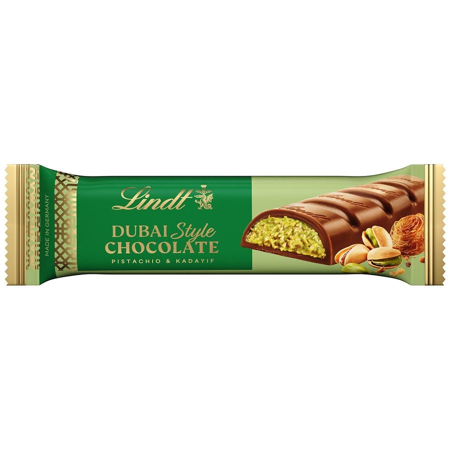 Lindt Dubai Style Milk Chocolate Stick Pistachio & Kadayif