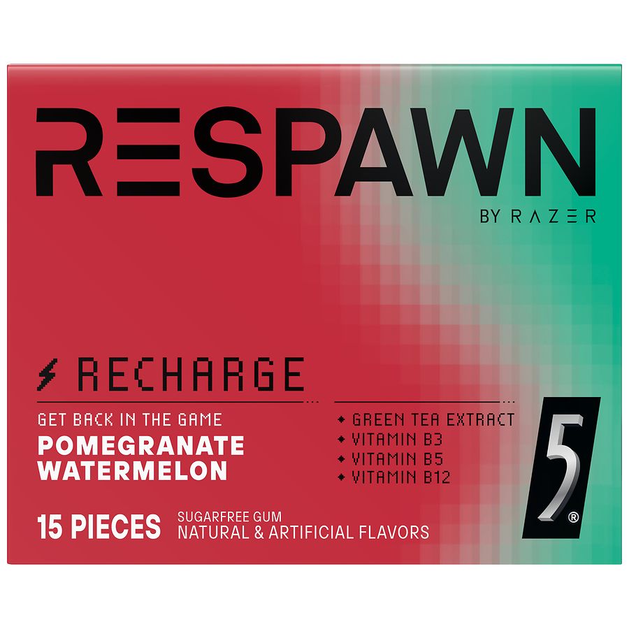 Respawn Sugar Free Gum Pomegranate Watermelon