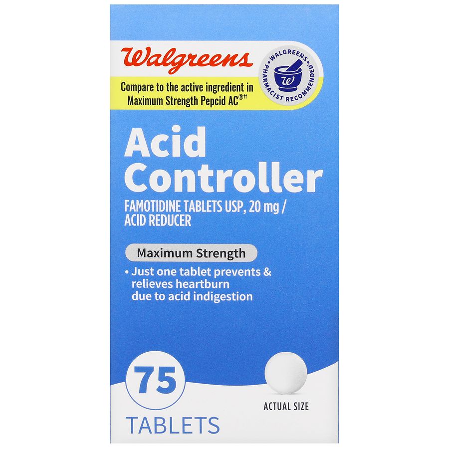 Walgreens Acid Controller Tablets Maximum Strength