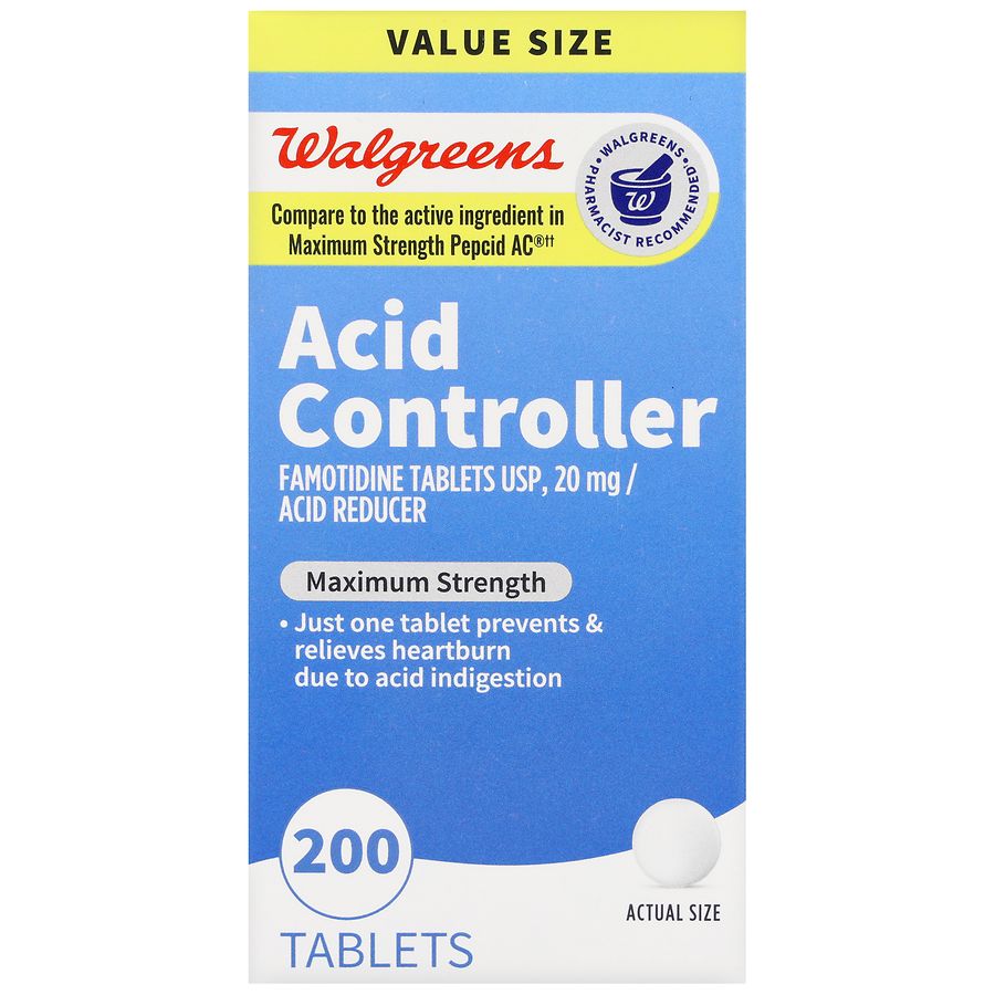 Walgreens Acid Controller Tablets Maximum Strength