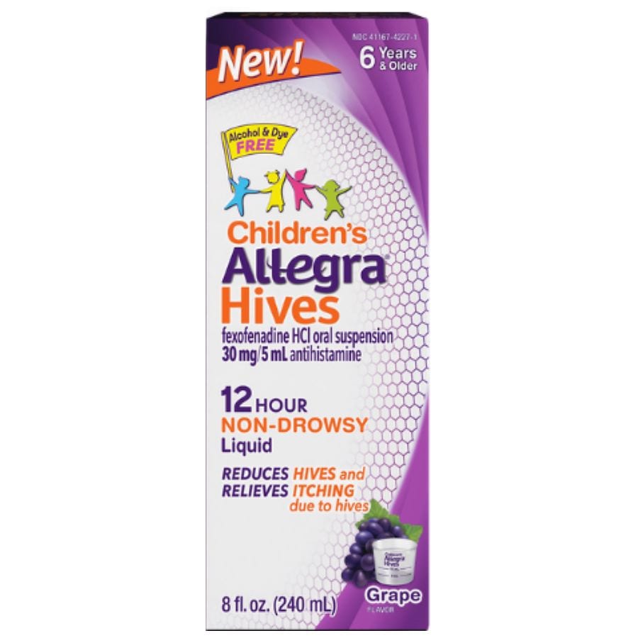 Allegra Children¿s Hives Antihistamine 12-Hour Liquid Grape