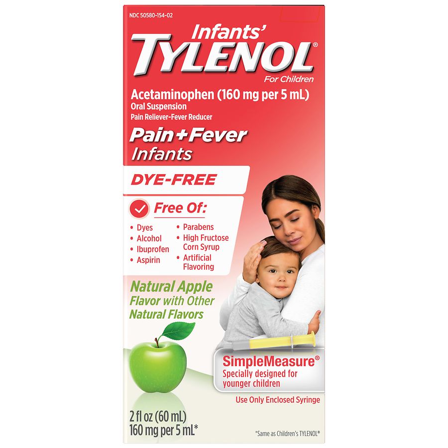 Children's TYLENOL Infants' Tylenol Oral Suspension Natural Apple