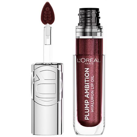 L'Oreal Paris Plump Ambition Hyaluron Lip Oil Shimmer, 24 Hour
