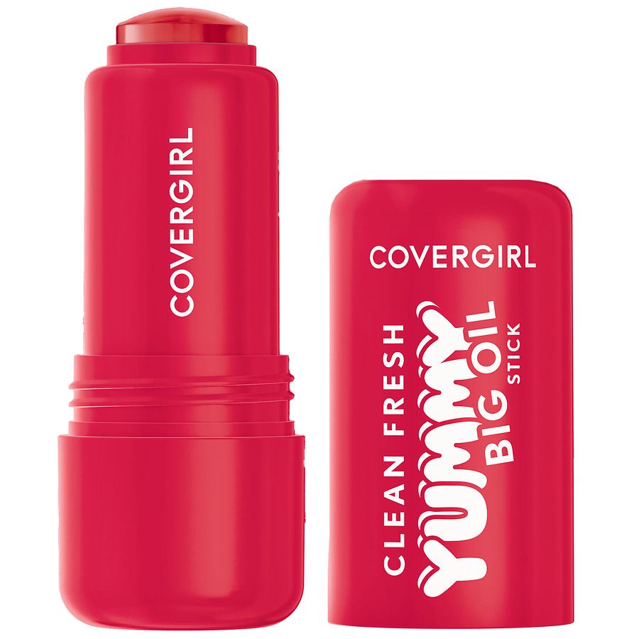 CoverGirl Clean Fresh Big Oil Stick My Strawbooty, Sheer Pink Red