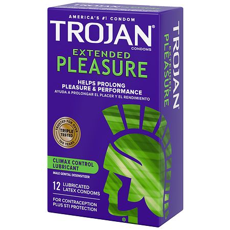 Trojan Extended Pleasure Climax Control Lubricated Condoms