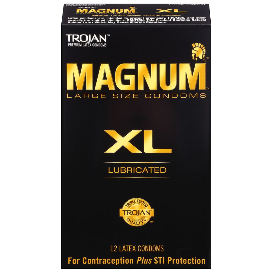 Trojan XL Large Size Lubricated Condoms Extra Large