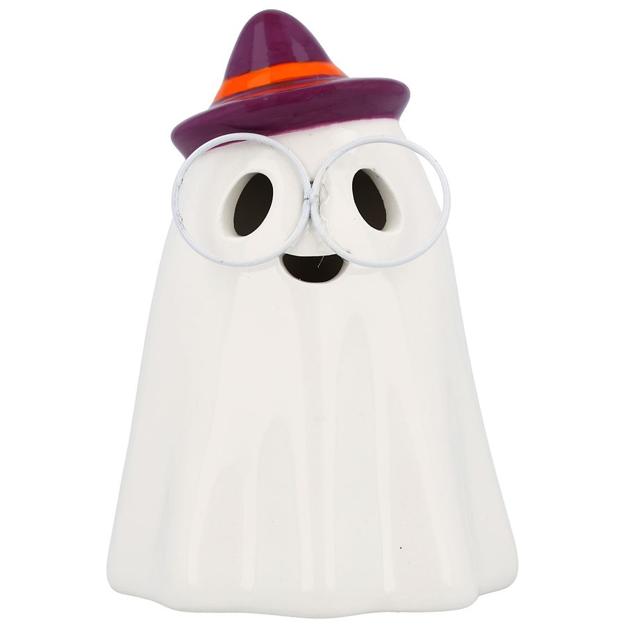 Festive Voice Light Up Ghost with Glasses, Hat | Walgreens