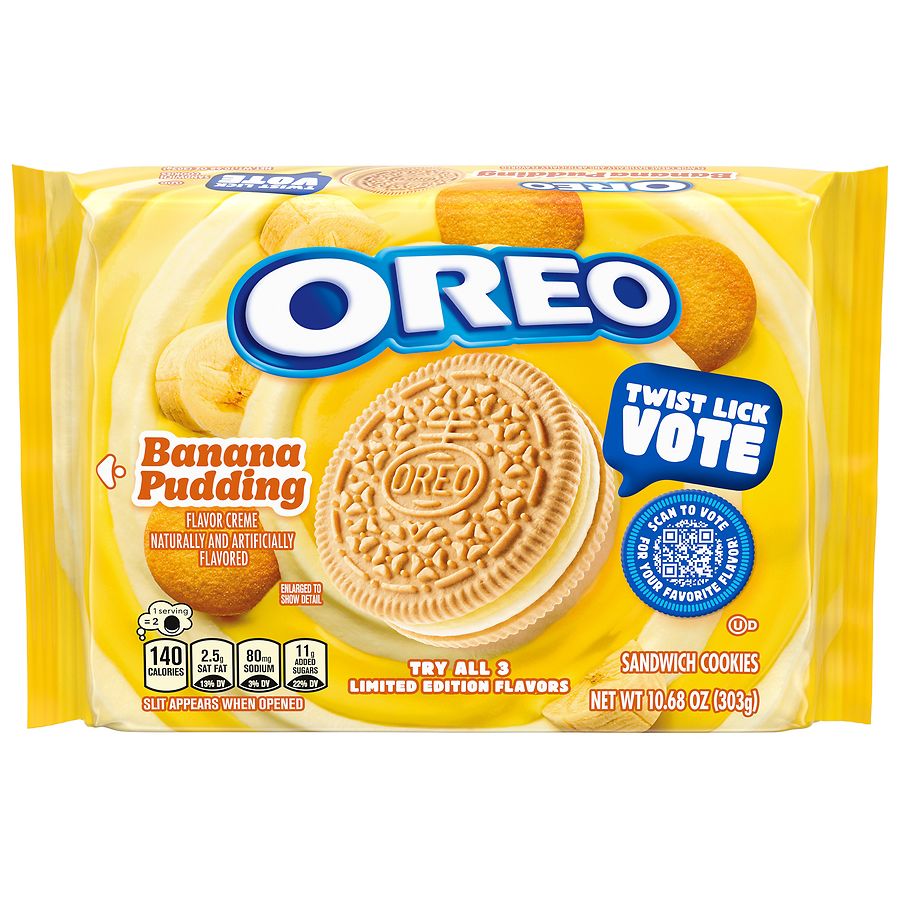 Oreo Special Edition Sandwich Cookies Banana Pudding | Walgreens