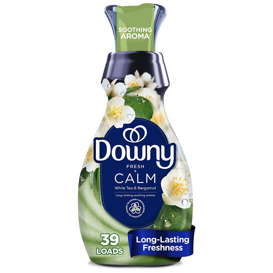 Downy Calm Liquid Fabric Softener White Tea and Bergamot, 39 Loads