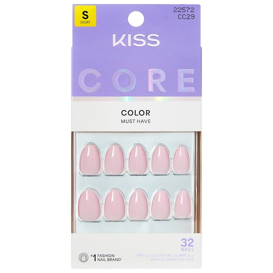 Kiss CORE Color Fake Nails Short Euphonious