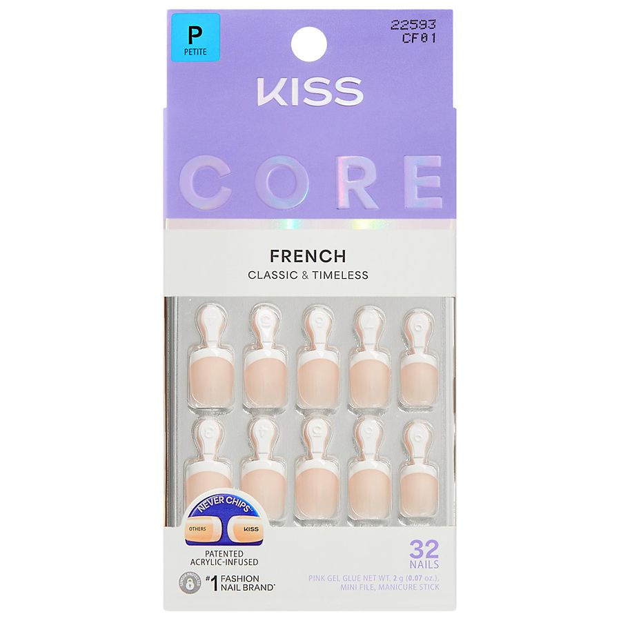 Kiss CORE French Press-On Nails Petite Perfection