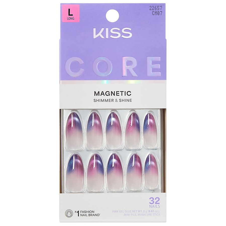Kiss CORE Magnetic Fake Nails Long Twinkling Stars