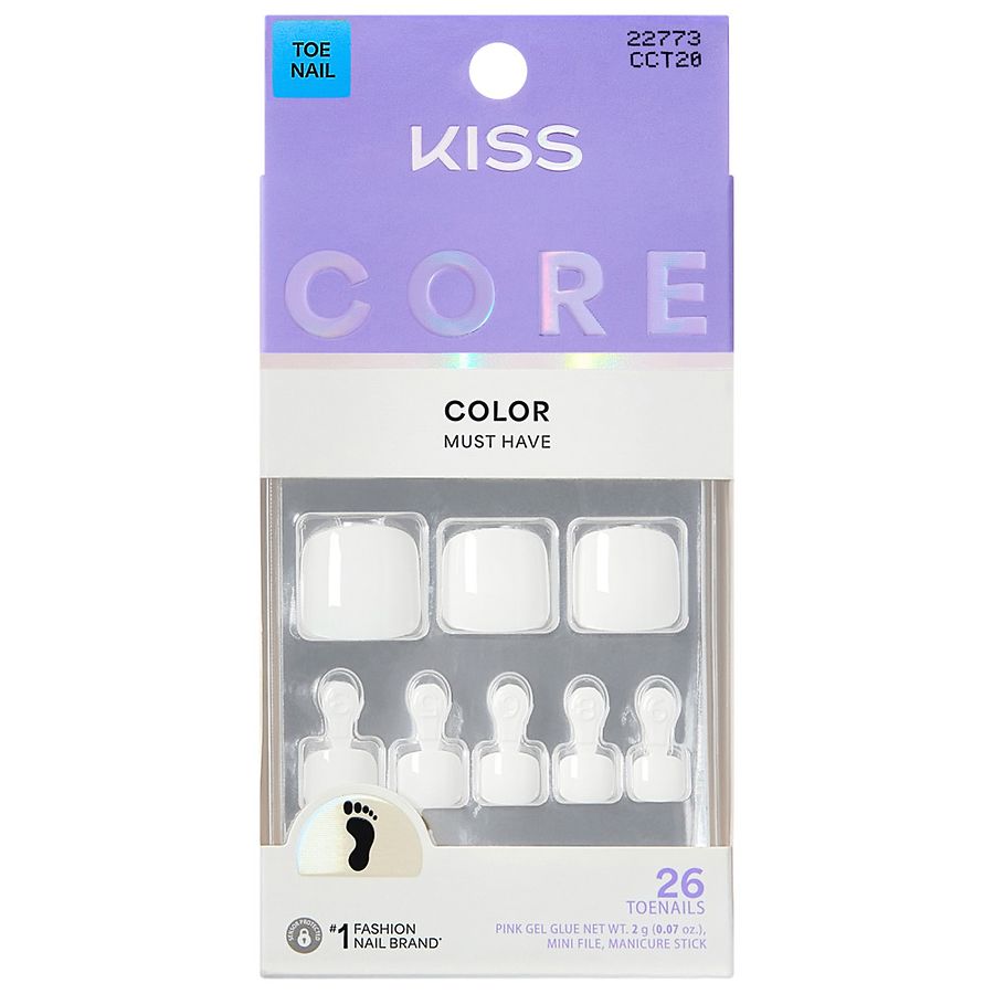 Kiss Press On Toe Nails Short Toe-tally Yours
