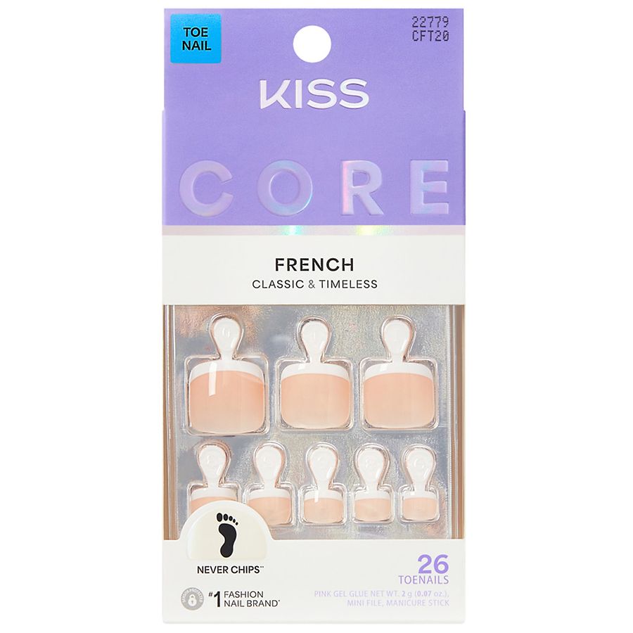 Kiss Press-On Toenails Two of a Kind