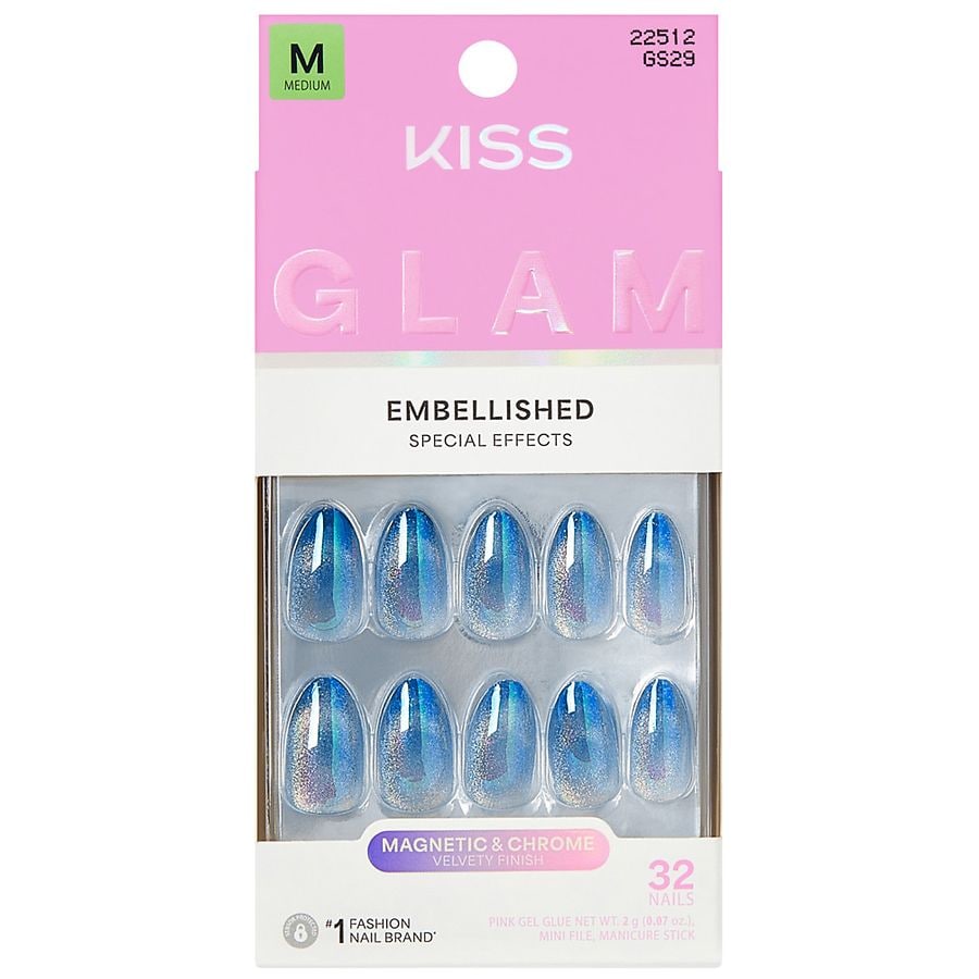 Kiss Press-On Nails Medium Glow Forever