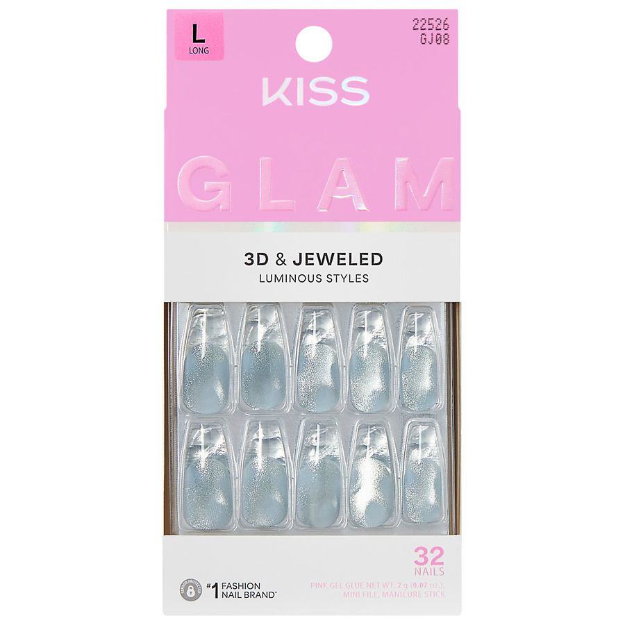 Kiss Press-On Nails Long Seraphic