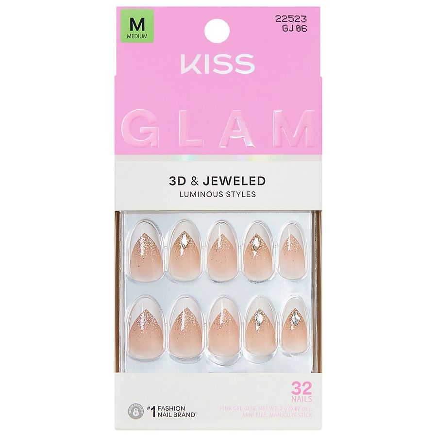 Kiss Press-On Nails Medium Applause