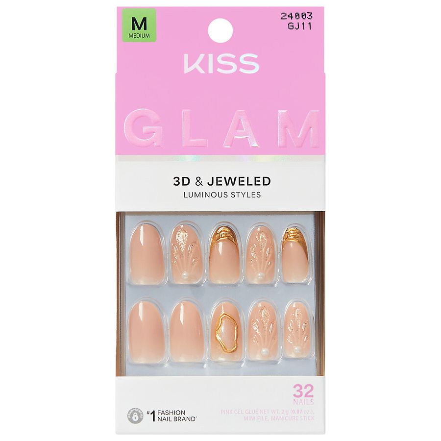Kiss Press-On Nails Medium Blossoming Love