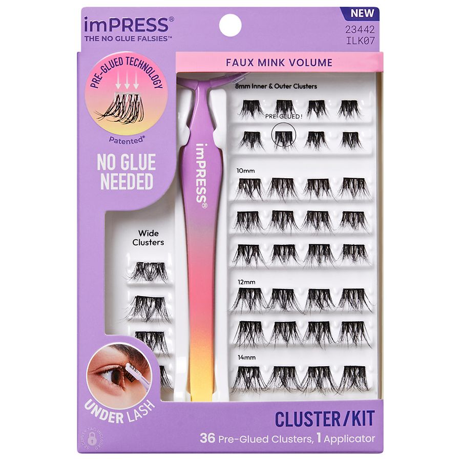 Kiss imPRESS Faux Mink Volume Cluster Kit