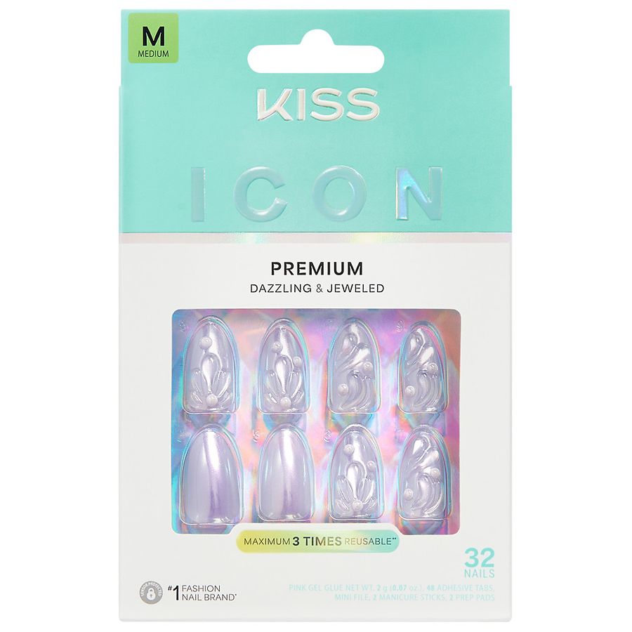 Kiss ICON Press-On Nails Medium Remarkable | Walgreens
