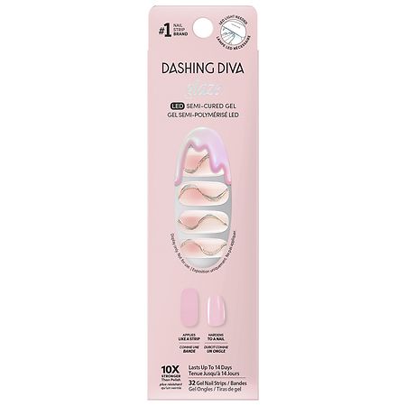 Dashing Diva Glaze Semi-Cured Gel Nail Strips - 1.0 set