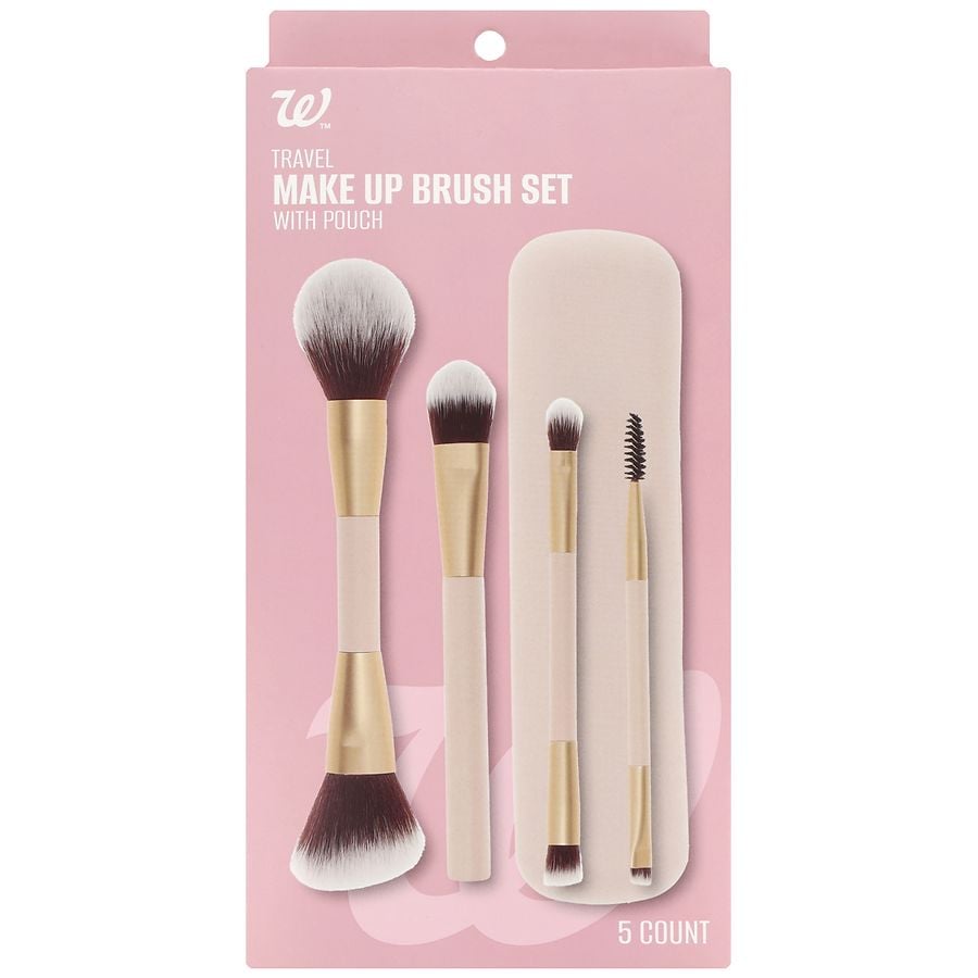 Walgreens Travel Make Up Brush Set with Pouch