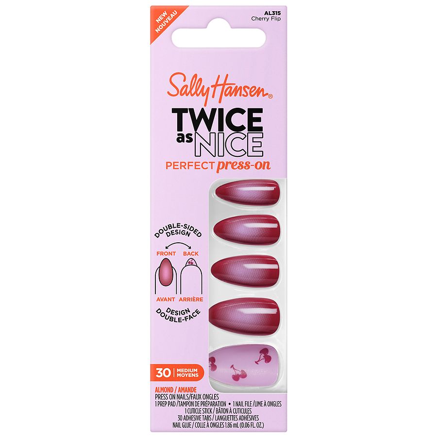 Sally Hansen Perfect Press-Ons Cherry Flip