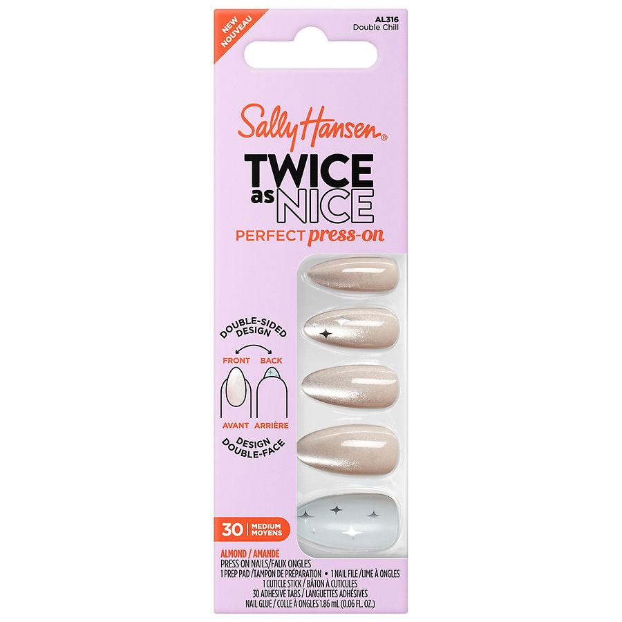 Sally Hansen Perfect Press-Ons Double Chill