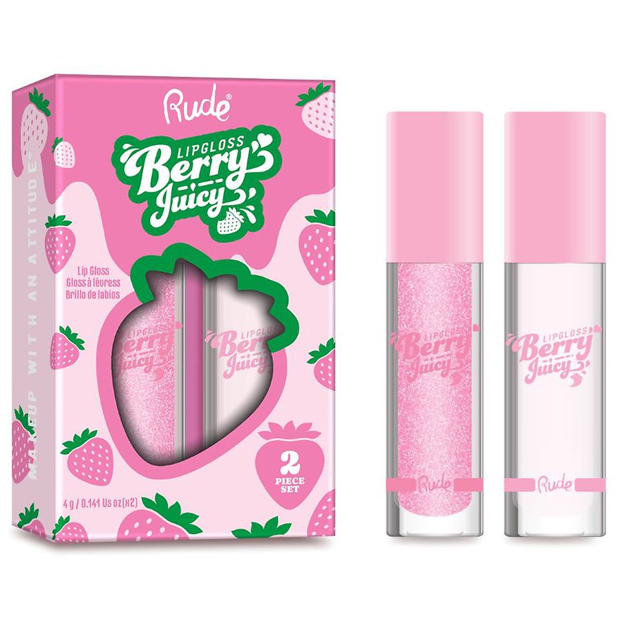 Rude Berry Juicy Lip Gloss Duo Pure/Flirty