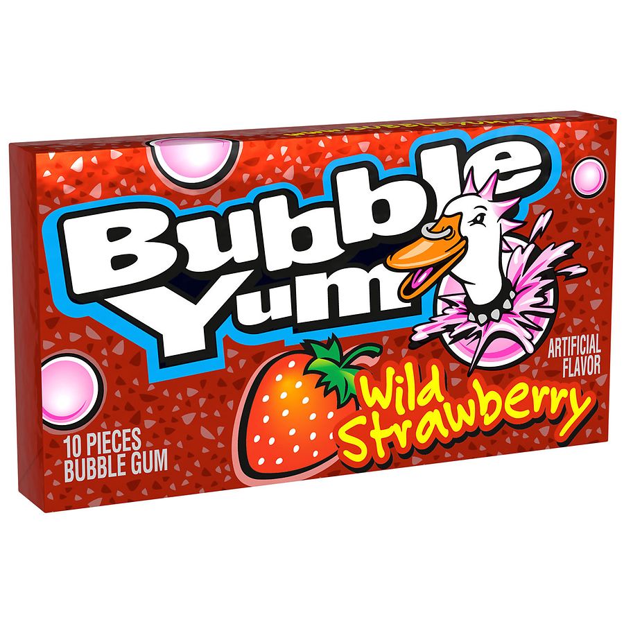Bubble Yum Bubble Gum Wild Strawberry