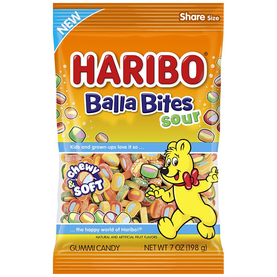 Haribo Balla Bites Gummy Candy Sour