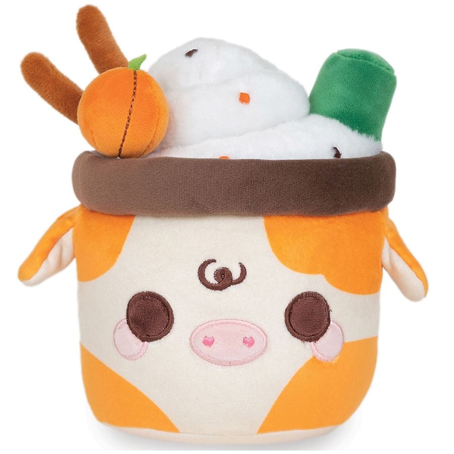 Cuddle Barn Pumpkin Spice Mooshake Plush 7 inch