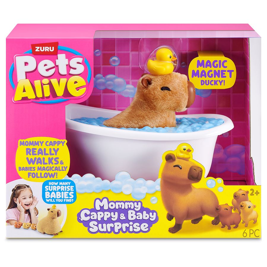 Zuru Pets Alive Mommy Capybara and Baby Surprise