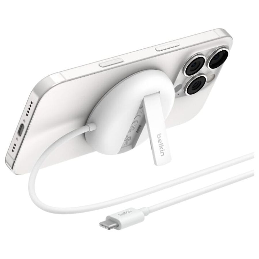 Belkin Magnetic Wireless Charging Pad 15W with Kickstand White