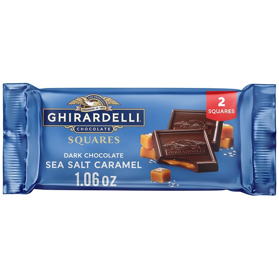 Ghirardelli Dark Chocolate Squares Bar Sea Salt Caramel