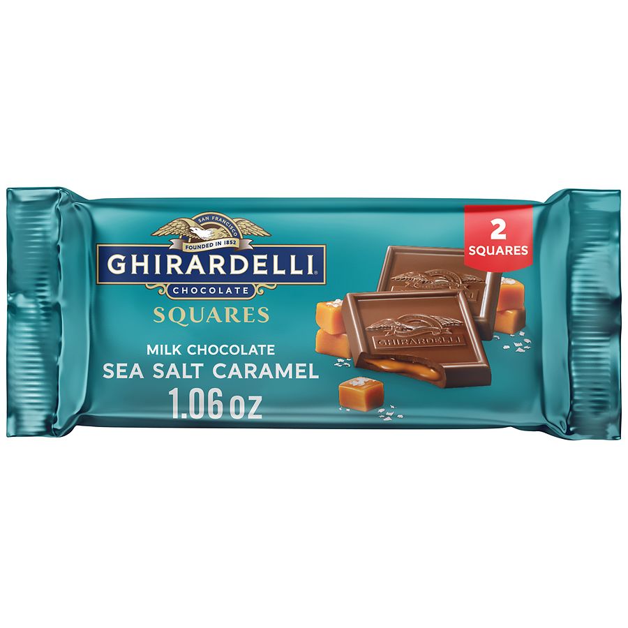 Ghirardelli Milk Chocolate Squares Bar Sea Salt Caramel