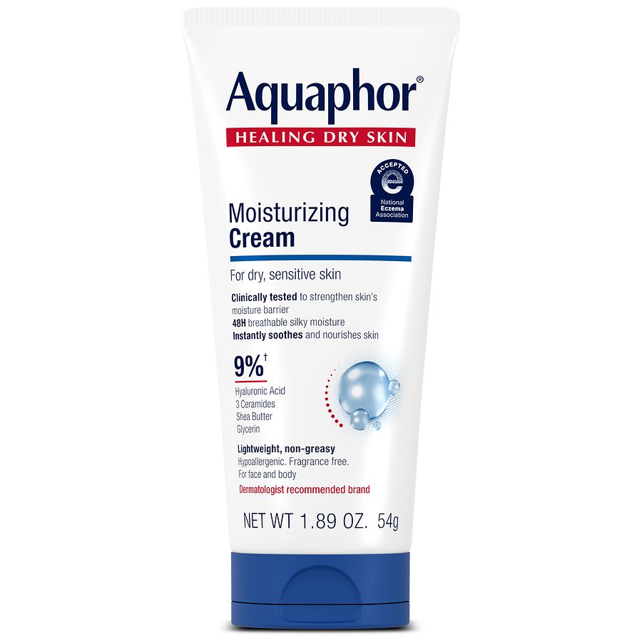 Aquaphor Moisturizing Face and Body Cream, Travel Size