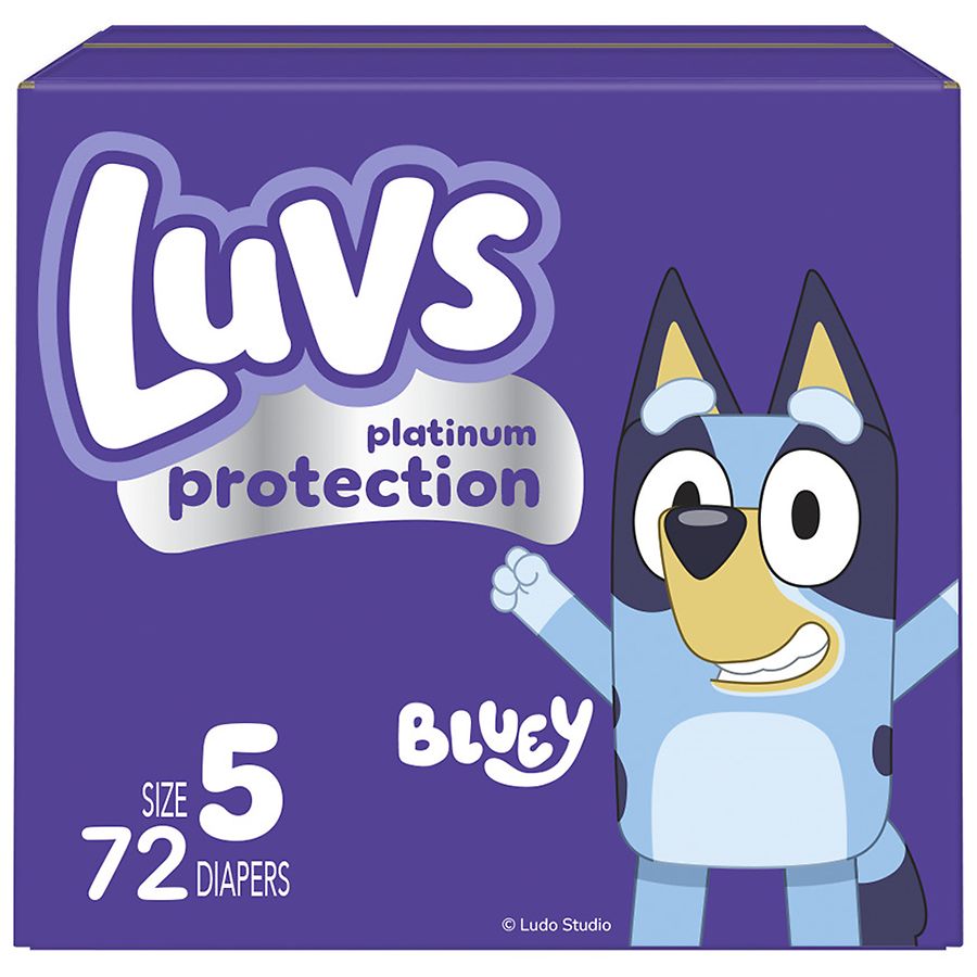 Luvs Platinum Protection Baby Diapers Unscented, Size 5 (27+ lbs)