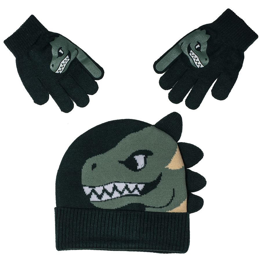 Accessory Innovations Dino Beanie And Glove Set