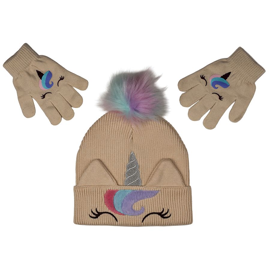 Accessory Innovations Unicorn Beanie And Glove Set