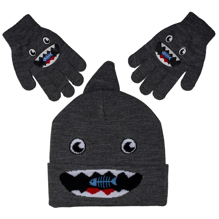 Accessory Innovations Shark Beanie And Glove Set