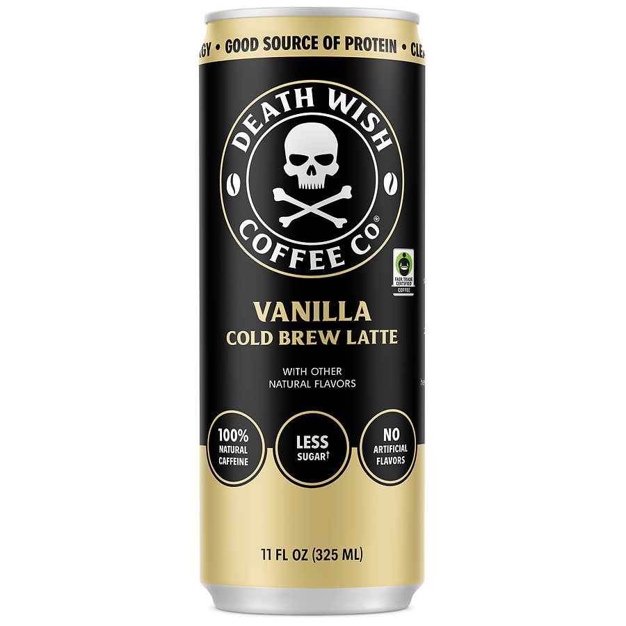 Death Wish Cold Brew Latte Drink Vanilla
