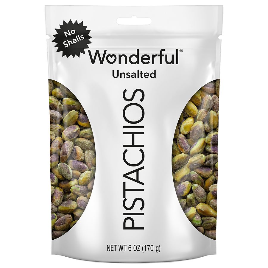 Wonderful No Shell Roasted Pistachios Unsalted