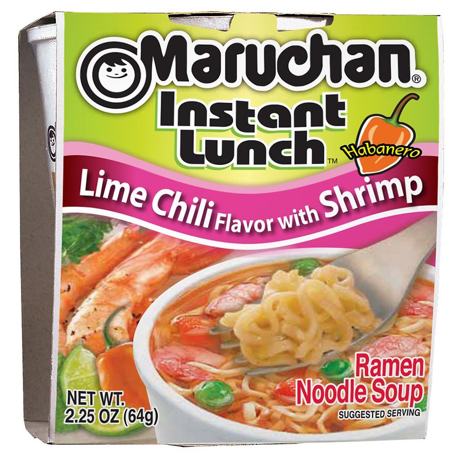 Maruchan Ramen Noodle Soup Instant Lunch Lime Chili Shrimp
