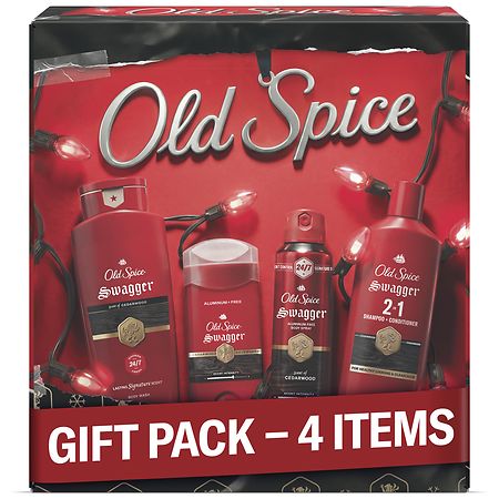 Old Spice Swagger & Captain 5本セット Old Spice Swagger Holiday Gift Pack for Men Cedarwood | Walgreens