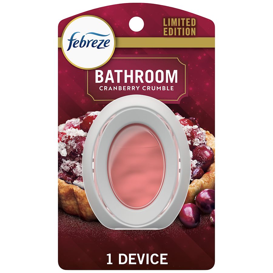 Febreze Bathroom Air Freshener, Odor-Fighting Cranberry Crumble