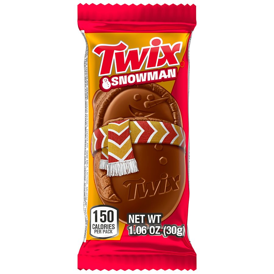 Twix Snowman Chocolate Candy Bar