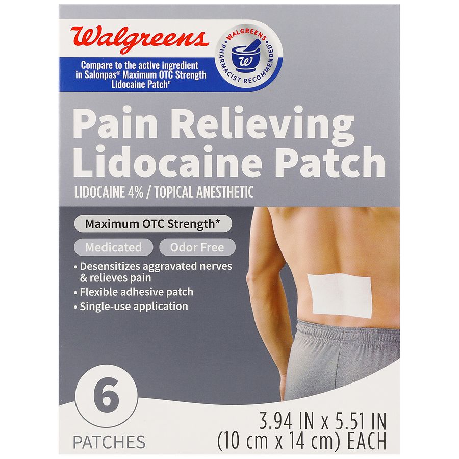Walgreens Pain Relieving Lidocaine Patches